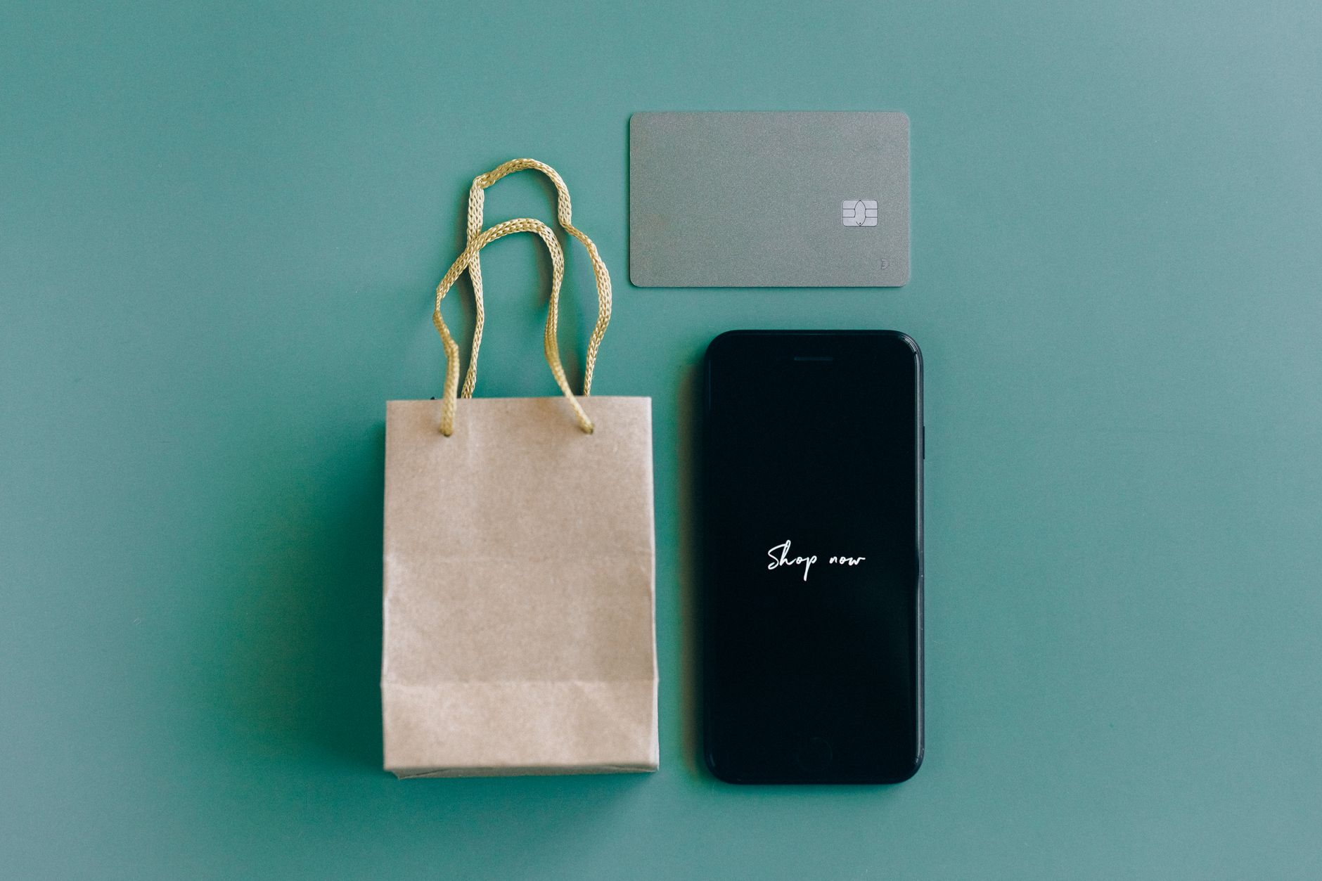 Mobile shopping experience on smartphone with payment interface