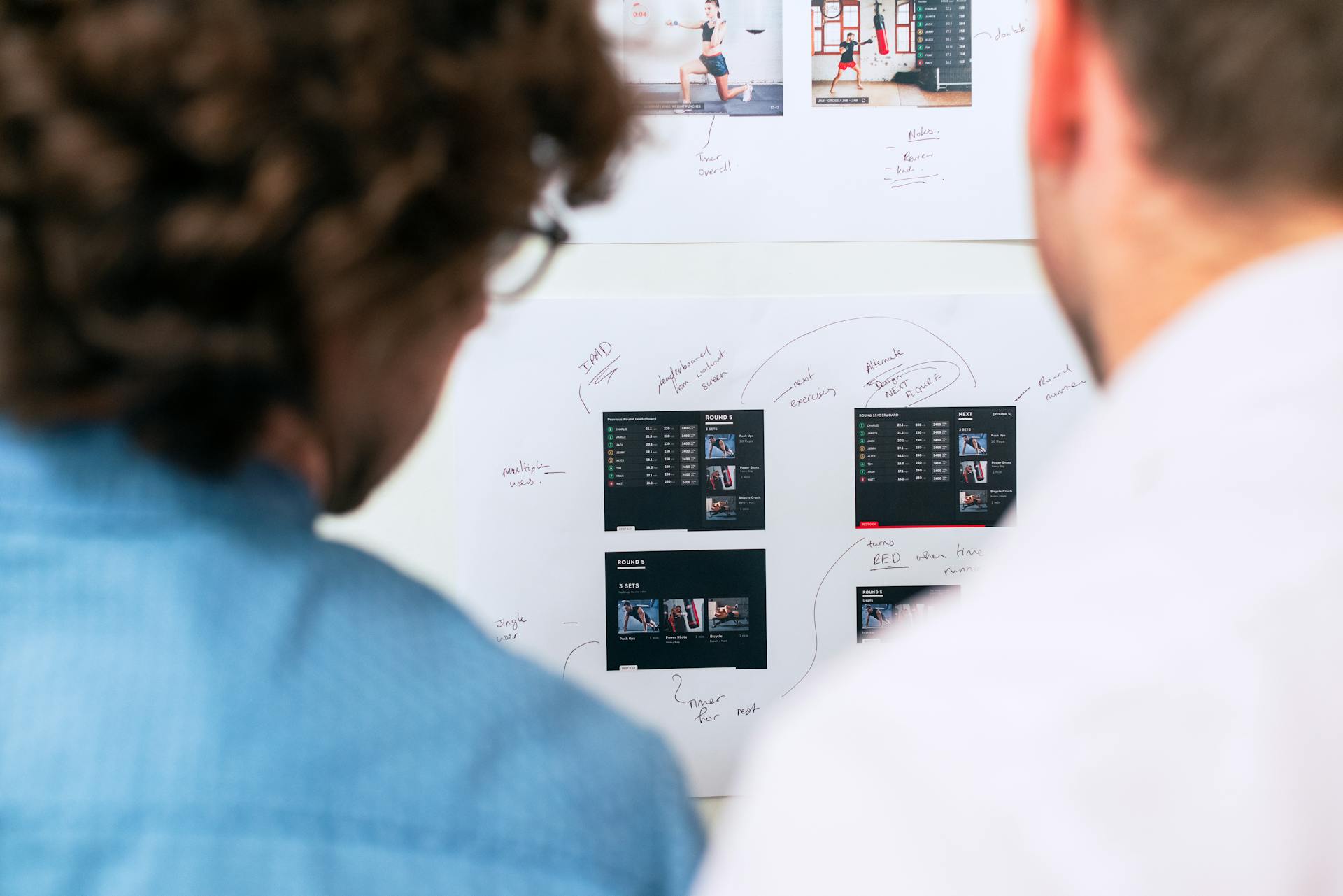Software engineers collaborating on architecture design in a modern office